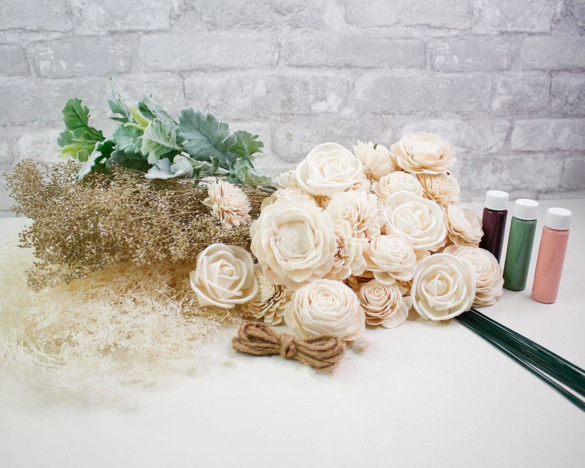 Nearly Nude Bridal Bouquet - Image 9