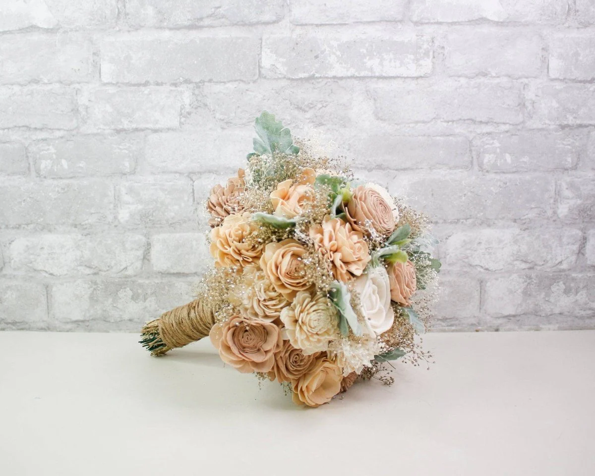Nearly Nude Bridesmaid Bouquet - Image 2