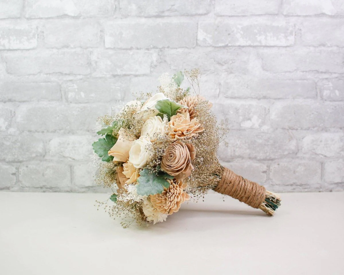 Nearly Nude Bridesmaid Bouquet - Image 3