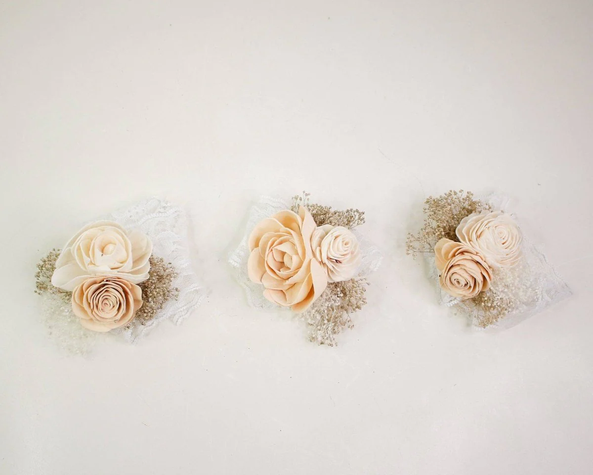 Nearly Nude Corsage (Set of 3)* - Image 7
