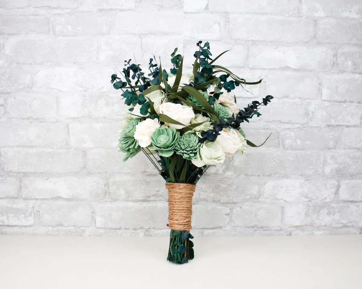 Olive Branch Bridal Bouquet - Image 8