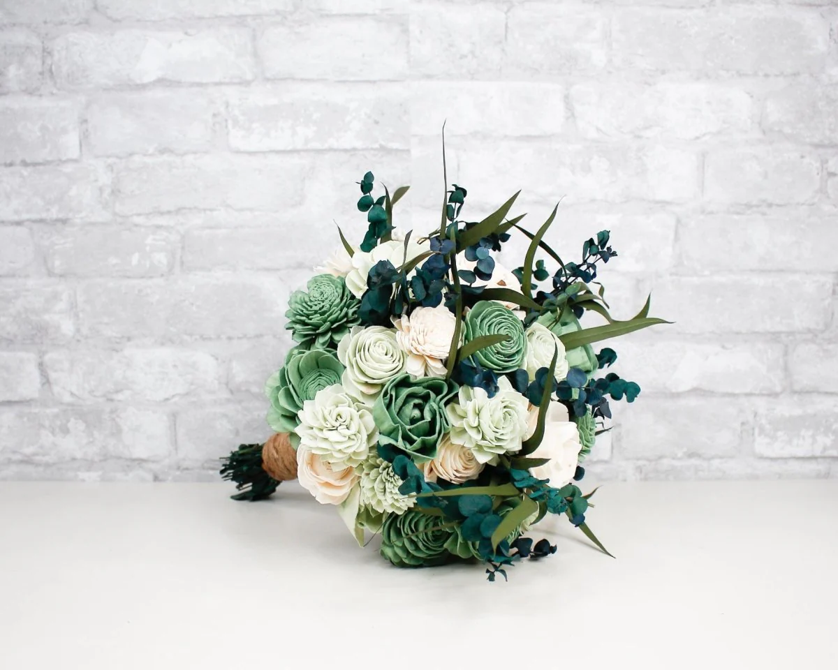 Olive Branch Bridal Bouquet* - Image 4