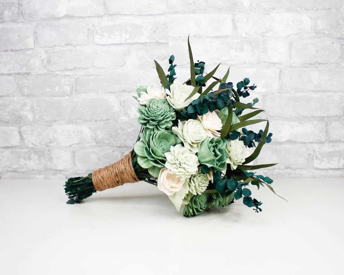Olive Branch Bridal Bouquet* - Image 5
