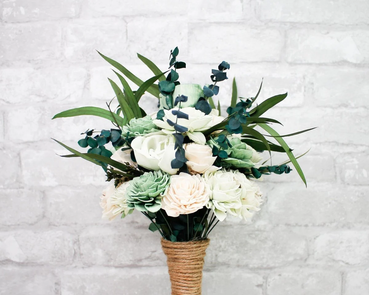 Olive Branch Bridesmaid Bouquet - Image 6
