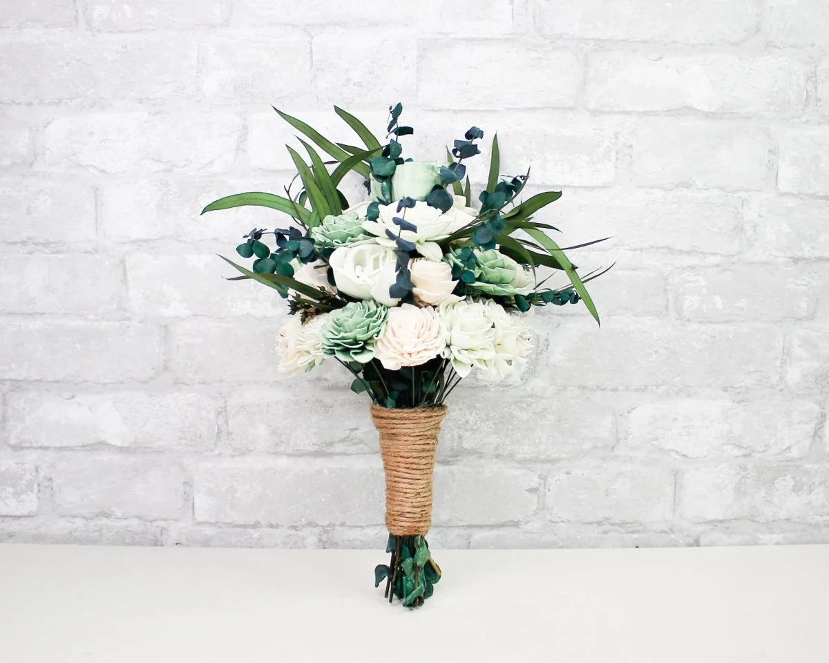 Olive Branch Bridesmaid Bouquet - Image 7