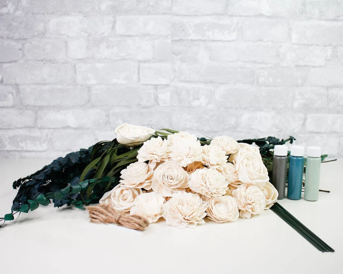 Olive Branch Bridesmaid Bouquet - Image 8