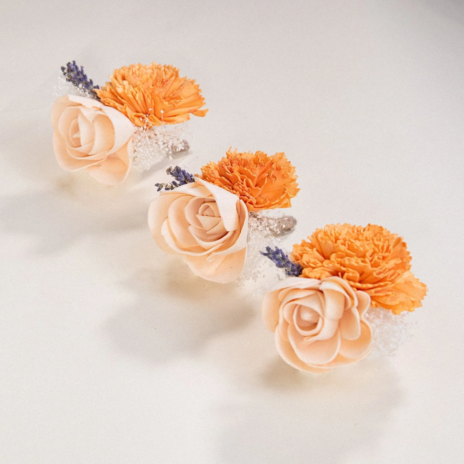 Peach Dawn Boutonniere (Set Of 3) - Image 3