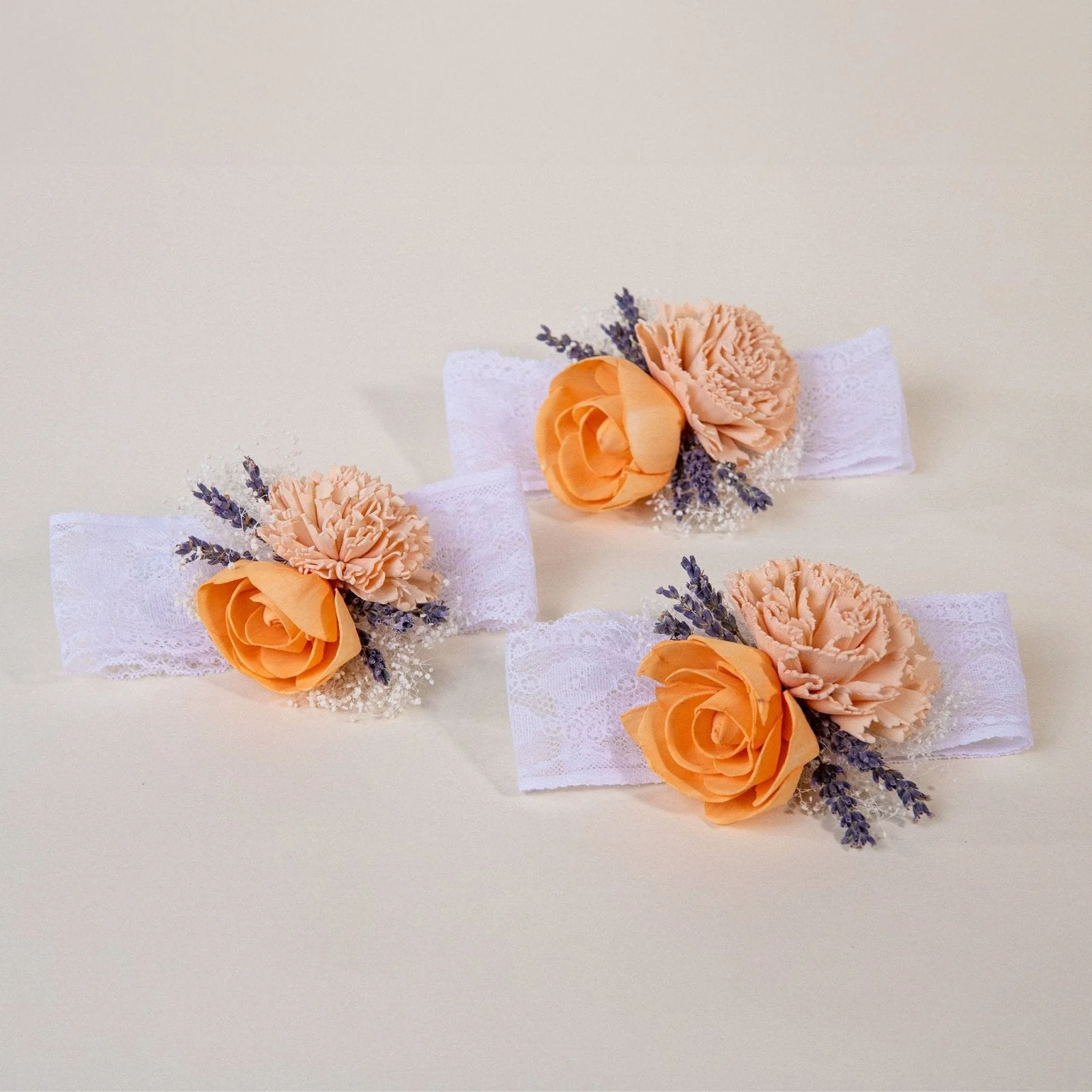 Peach Dawn Corsage (Set Of 3) - Image 3