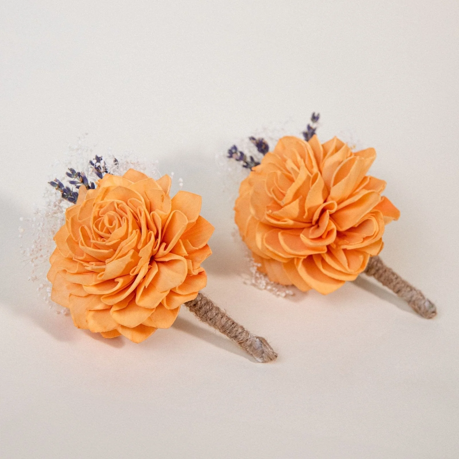 Peach Dawn Father's Boutonniere (Set of 2)* - Image 2