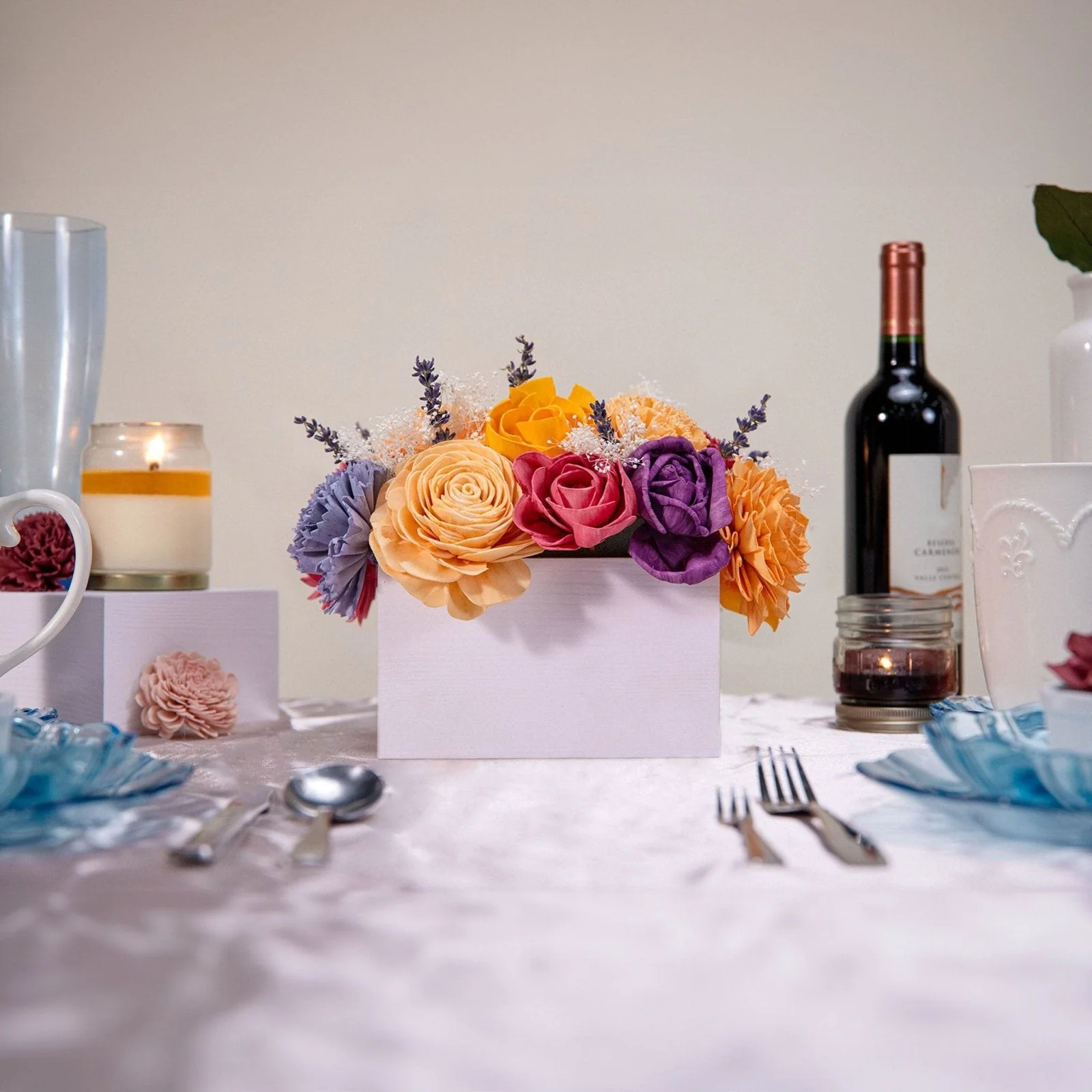 Peach Dawn Wedding Centerpiece - Image 2