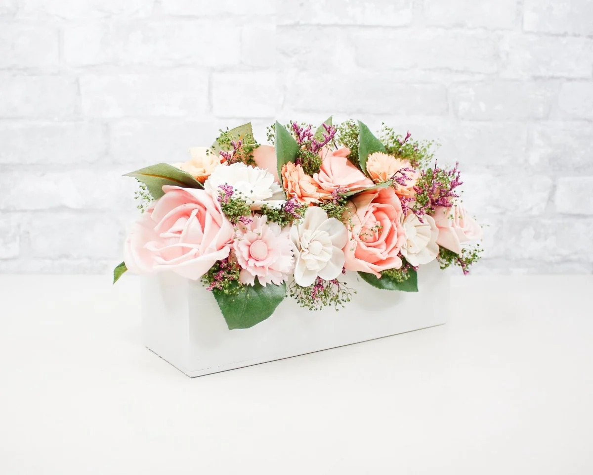 Peaches and Cream Centerpiece - Image 2