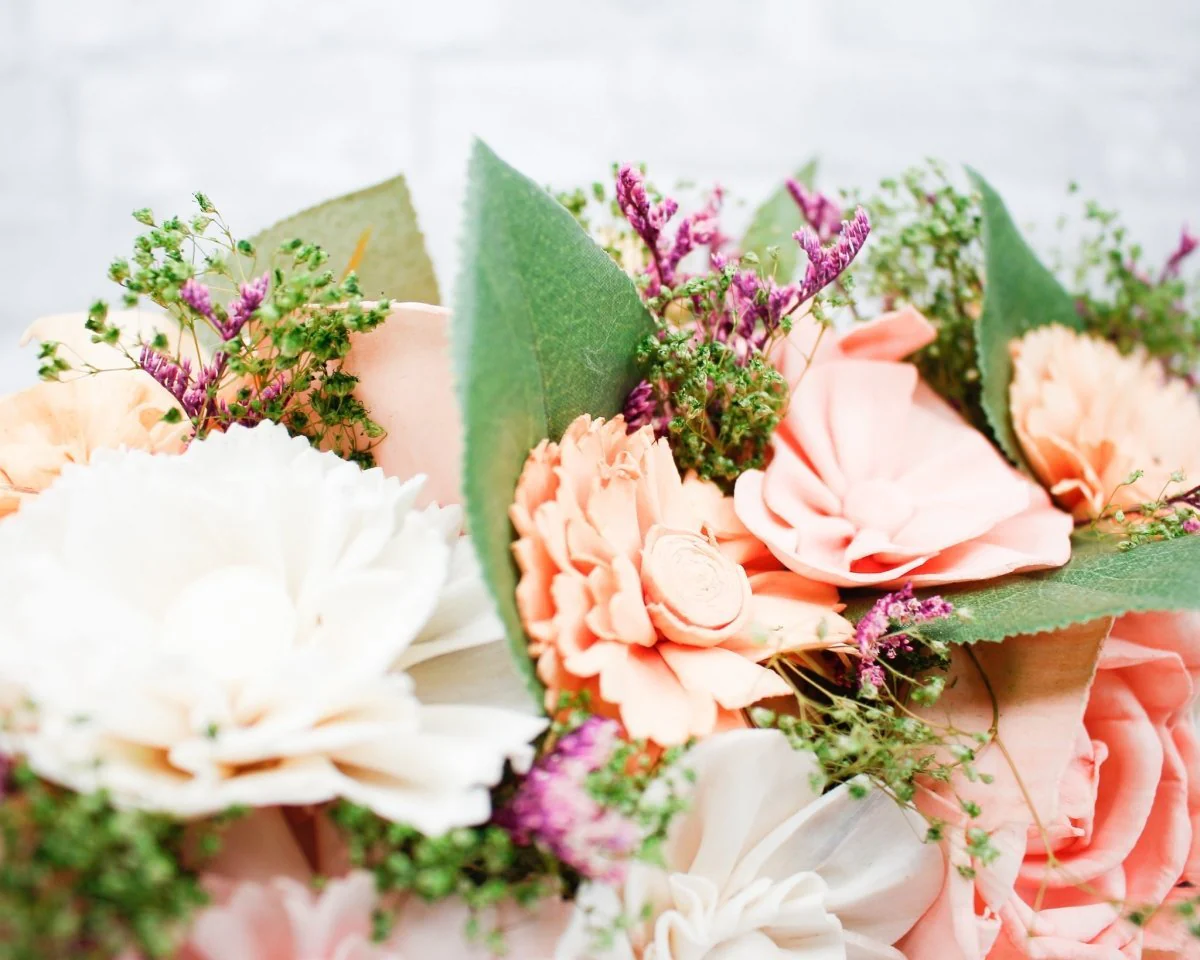 Peaches and Cream Centerpiece - Image 4