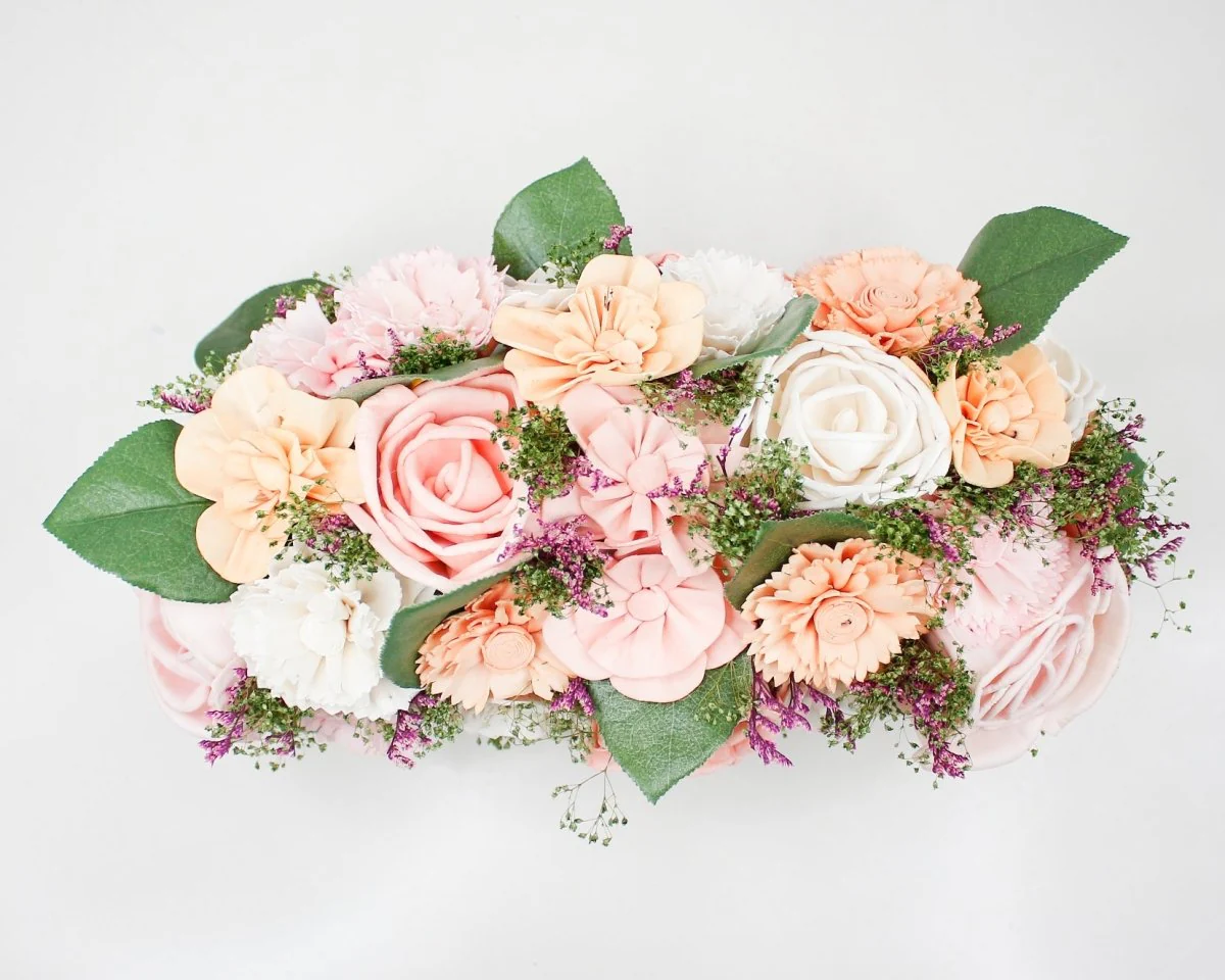 Peaches and Cream Centerpiece - Image 5