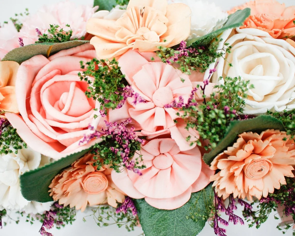 Peaches and Cream Centerpiece - Image 6