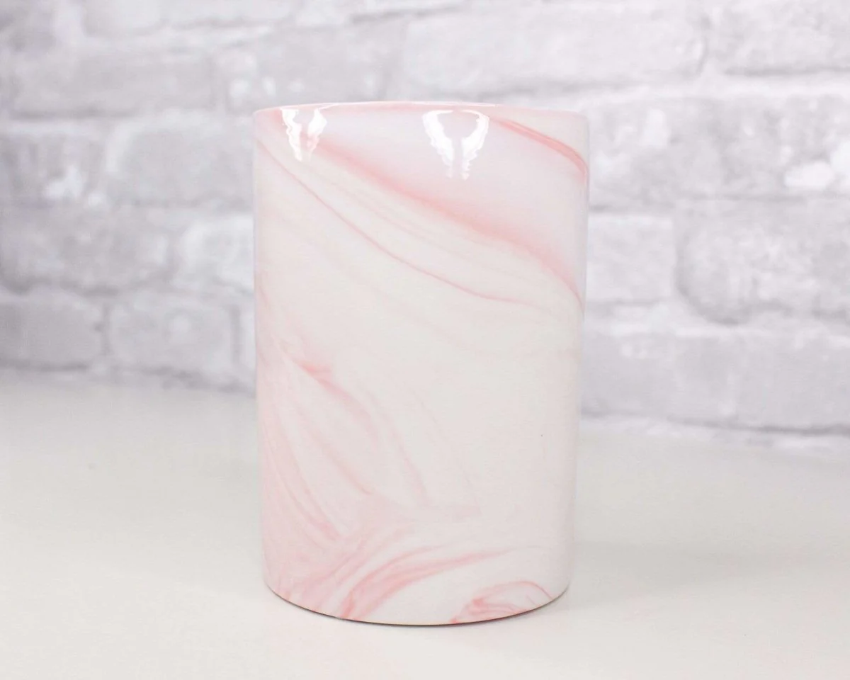 Pink Marbled Round Container (Multiple Sizes) - Image 2