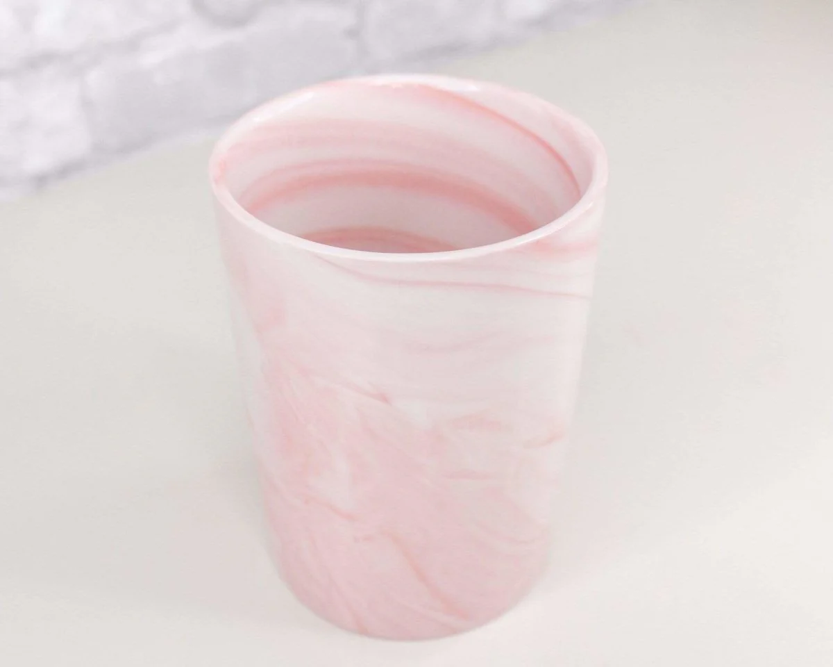 Pink Marbled Round Container (Multiple Sizes) - Image 4