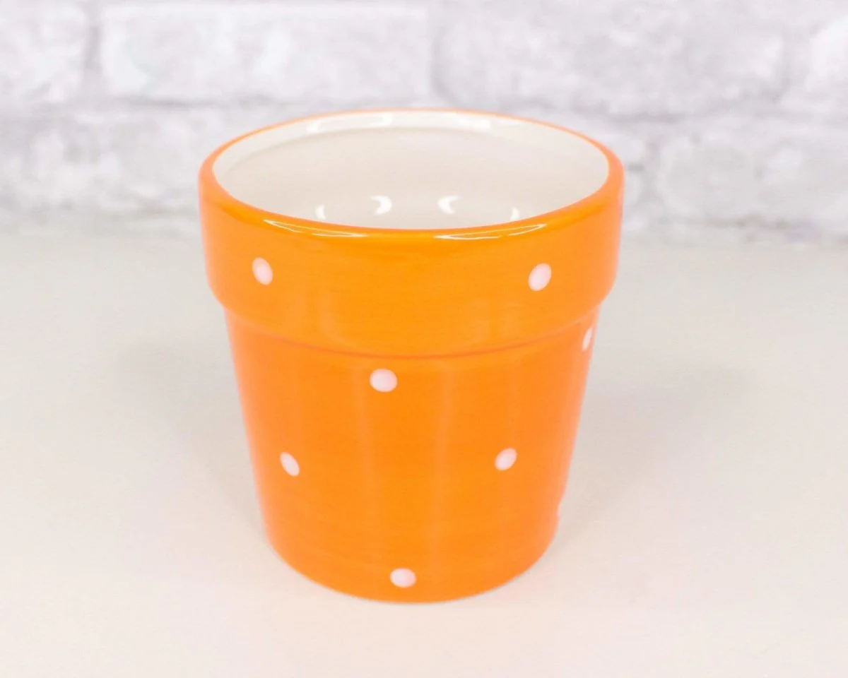 Polka Dot Ceramic Planter (Multiple Colors) - Image 10