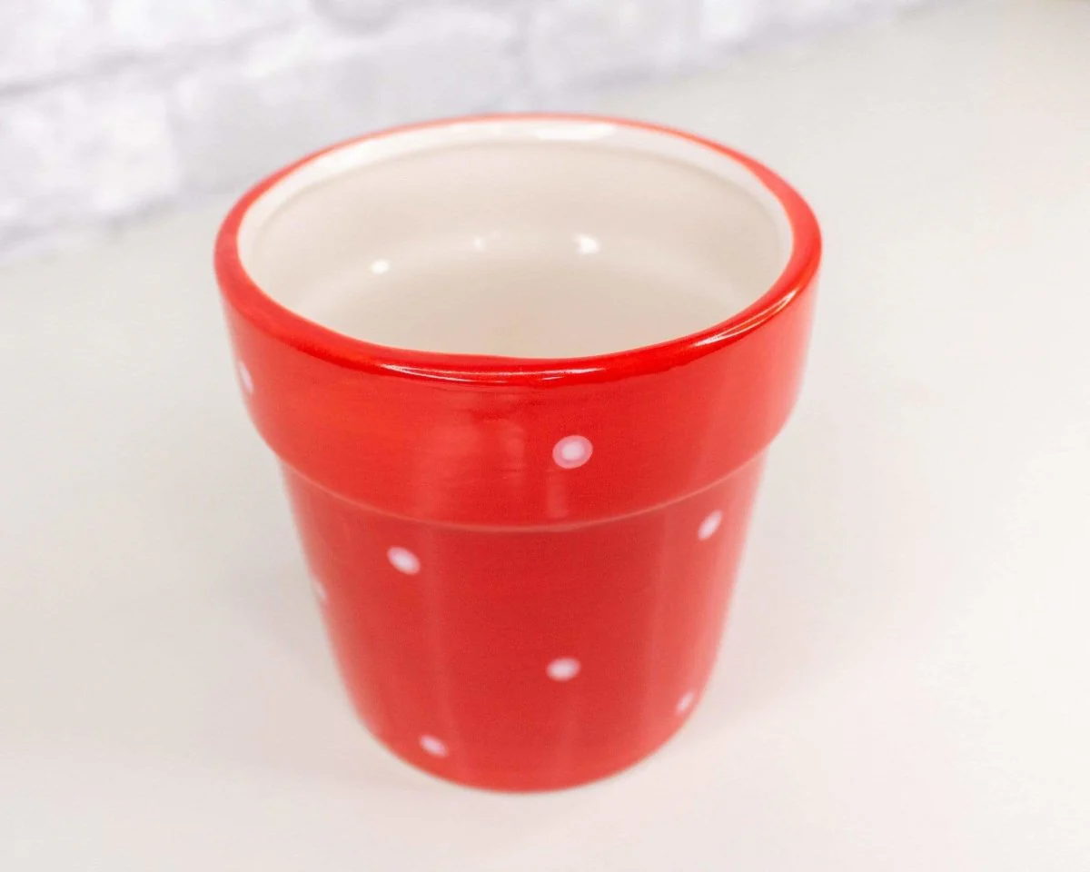 Polka Dot Ceramic Planter (Multiple Colors) - Image 11