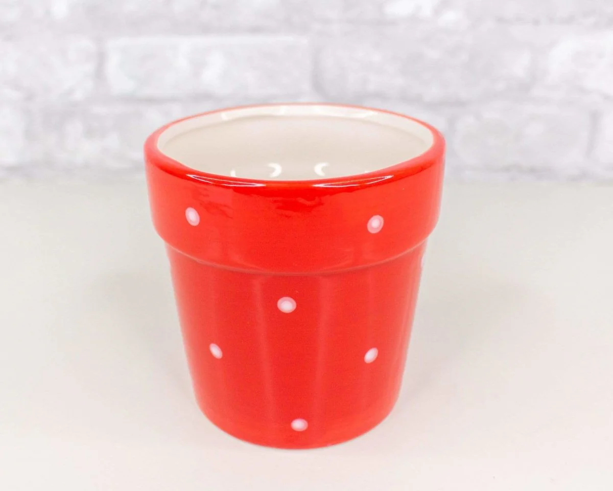 Polka Dot Ceramic Planter (Multiple Colors) - Image 12