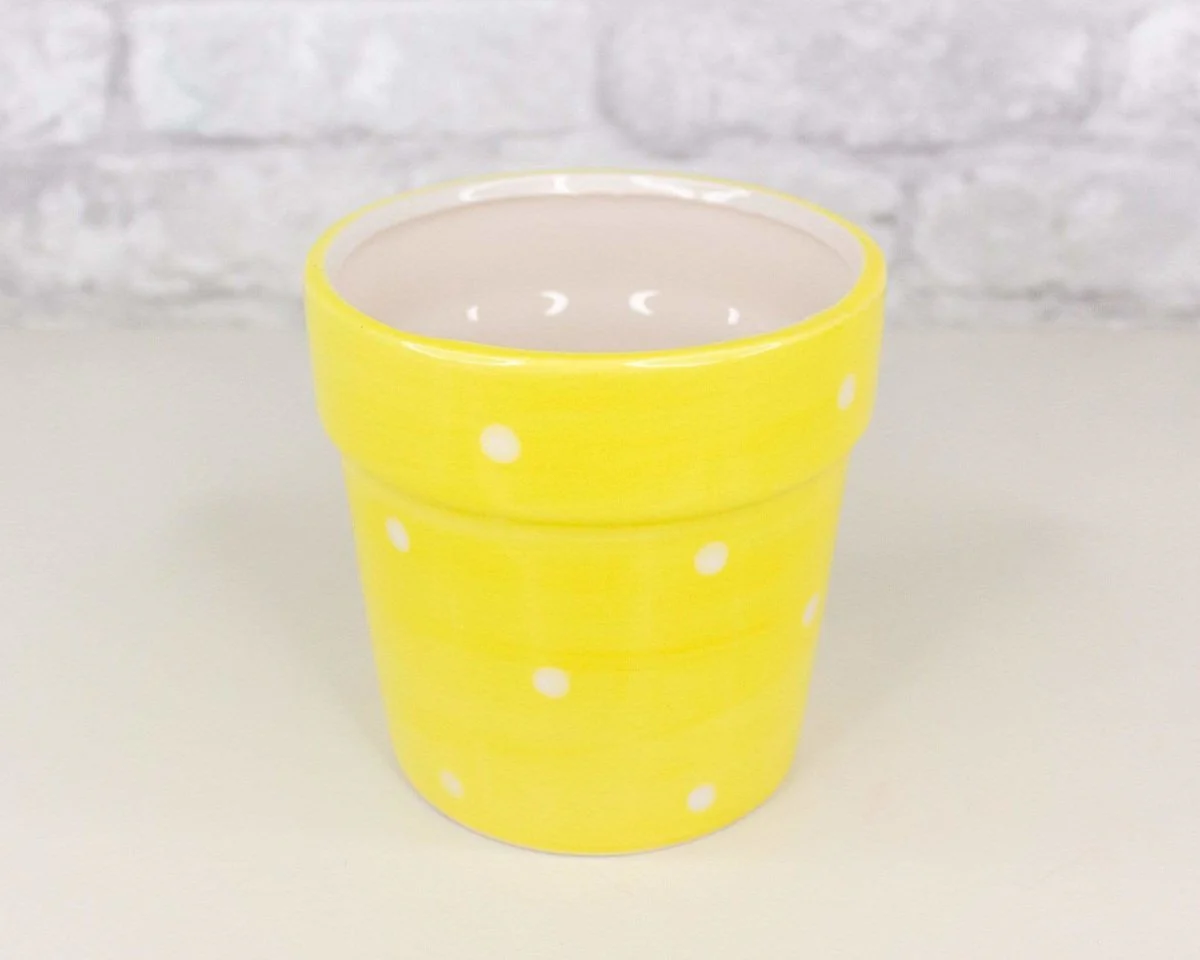 Polka Dot Ceramic Planter (Multiple Colors) - Image 6