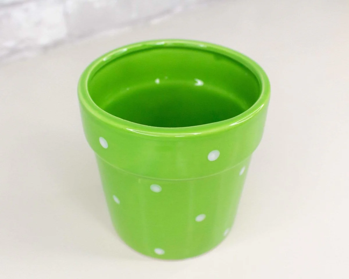 Polka Dot Ceramic Planter (Multiple Colors) - Image 8