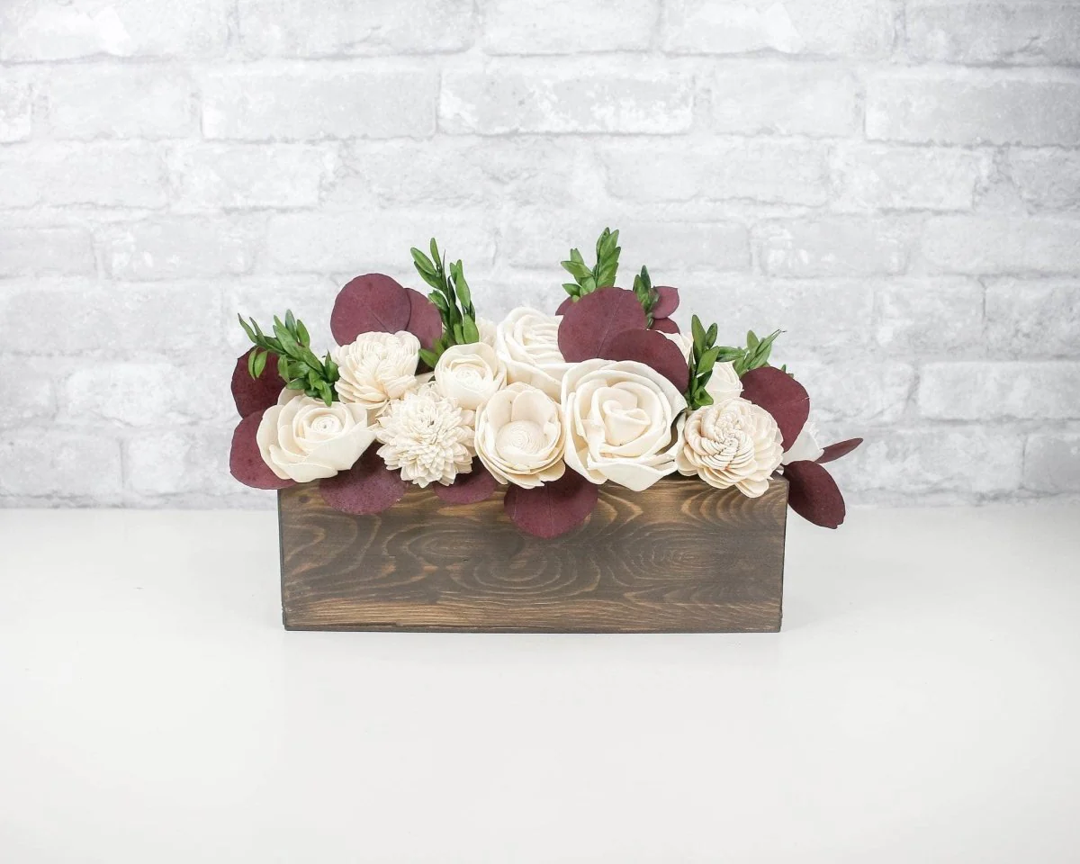 Preserved Silver Dollar Eucalyptus - Burgundy - Image 7