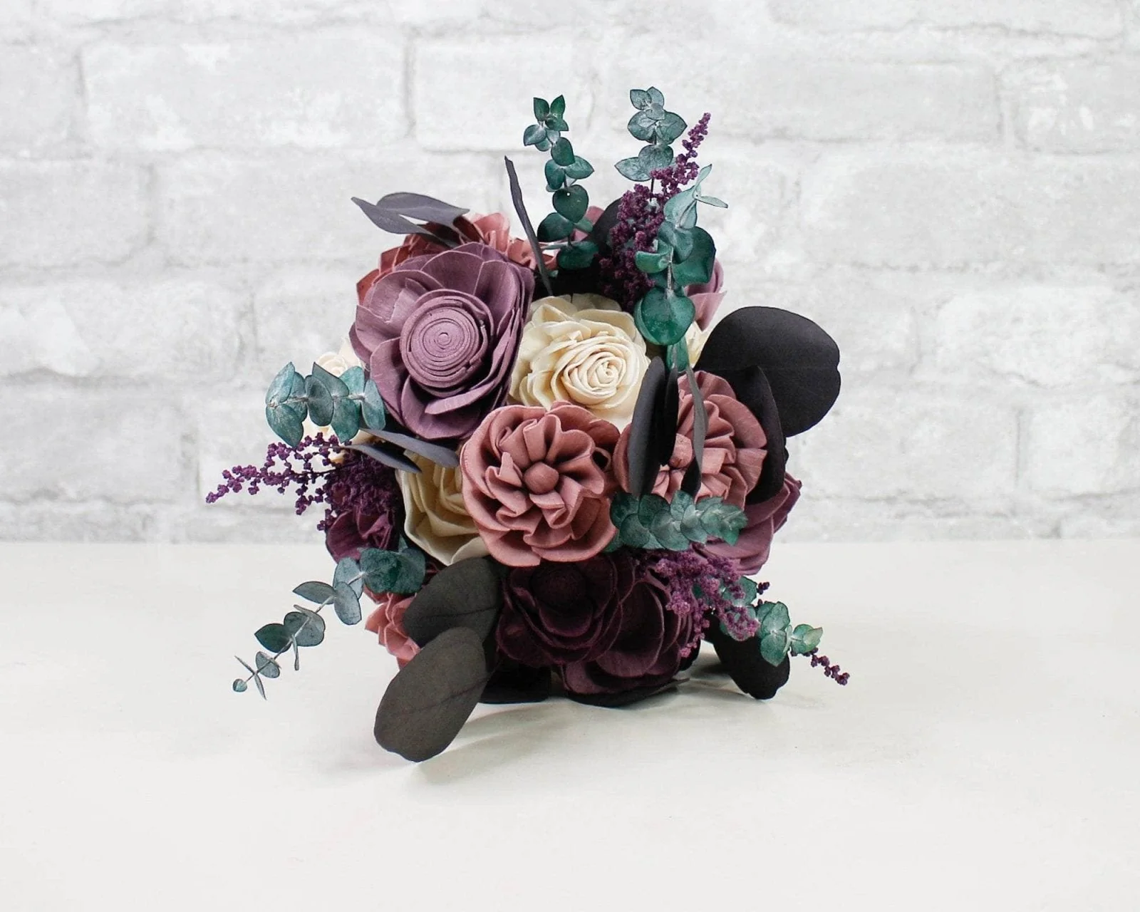 Preserved Silver Dollar Eucalyptus - Plum/Purple - Image 8