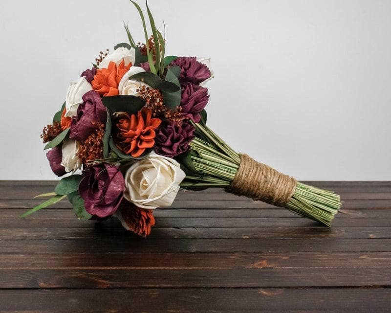 Pumpkin Eucalyptus Finished Bouquet - Large - Image 2