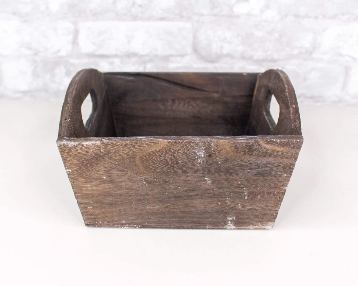 Brown Stained Wood Planter (Multiple Sizes) - Image 10