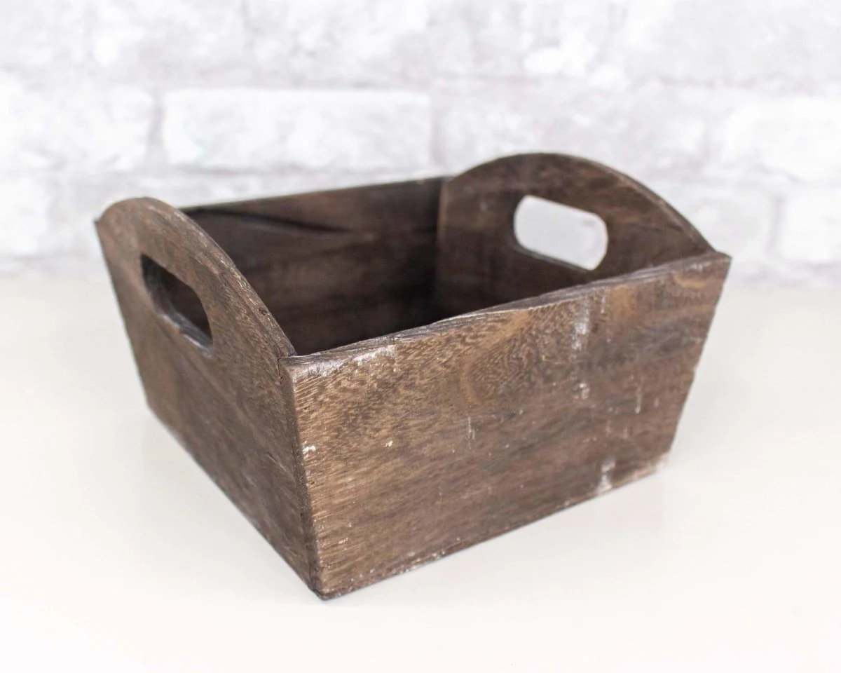 Brown Stained Wood Planter (Multiple Sizes) - Image 11