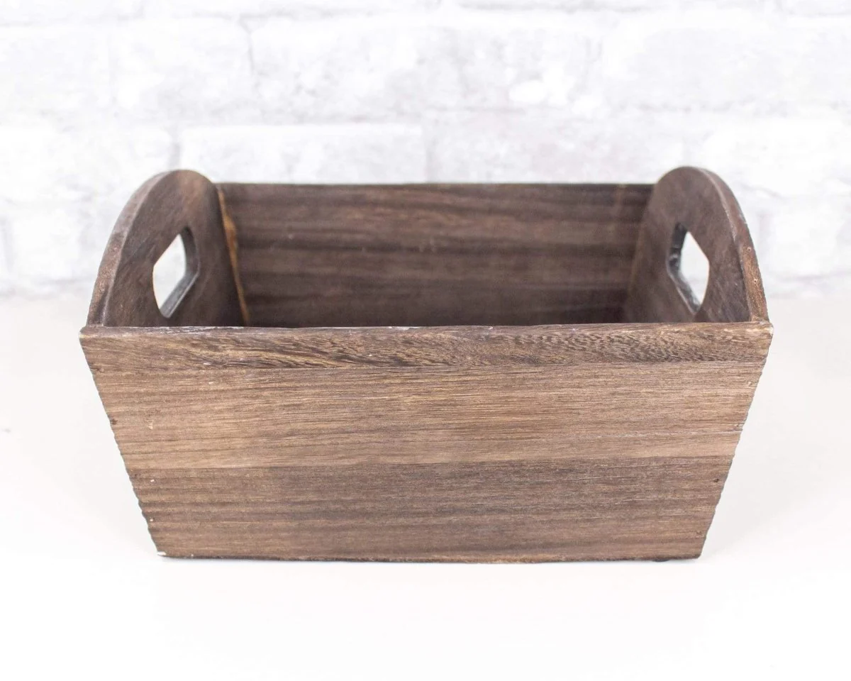 Brown Stained Wood Planter (Multiple Sizes) - Image 4
