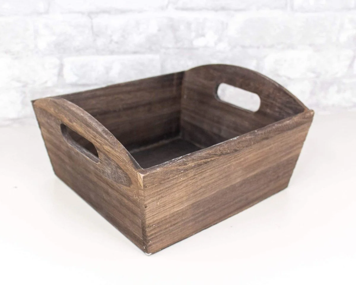 Brown Stained Wood Planter (Multiple Sizes) - Image 5