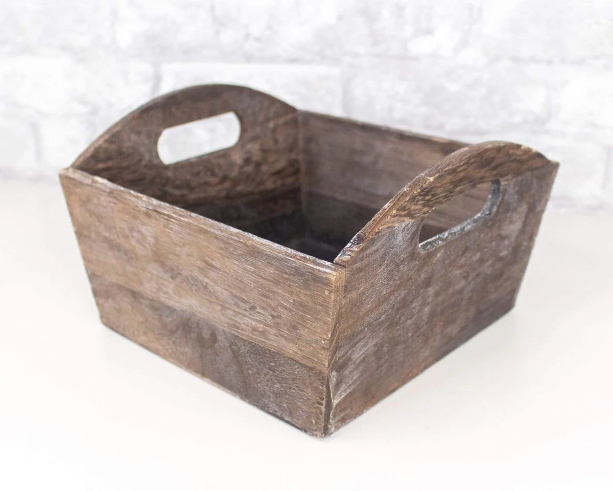 Brown Stained Wood Planter (Multiple Sizes) - Image 6