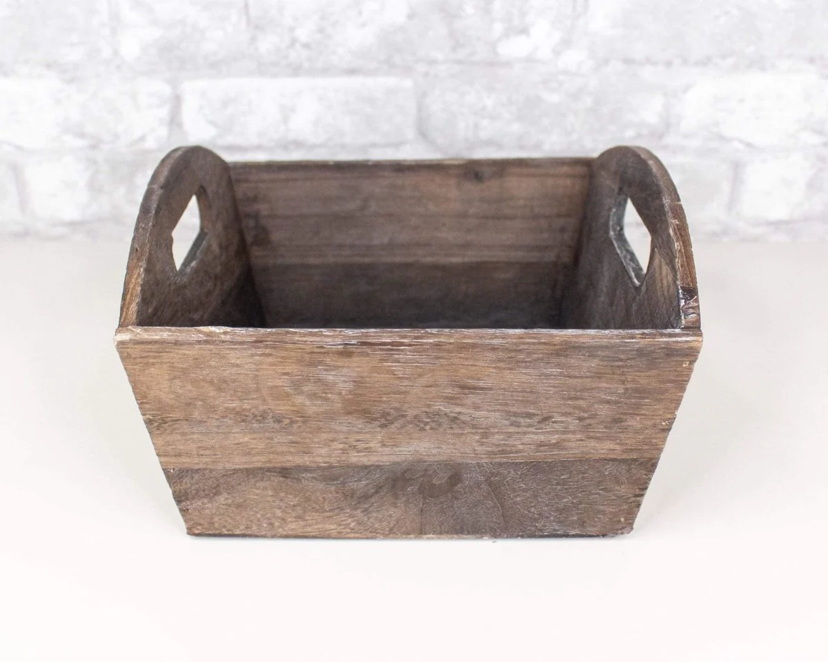 Brown Stained Wood Planter (Multiple Sizes) - Image 7