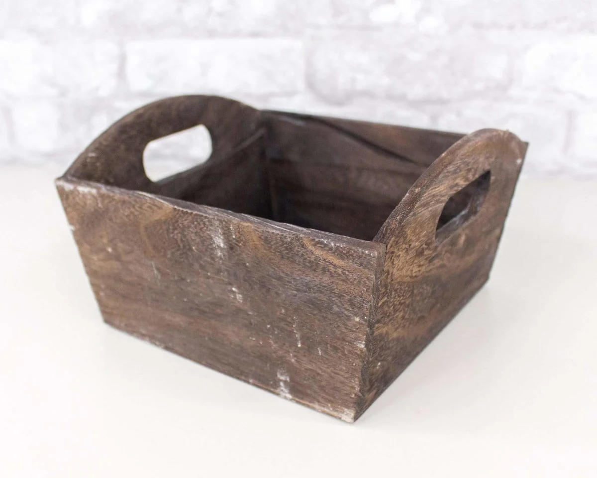 Brown Stained Wood Planter (Multiple Sizes) - Image 9
