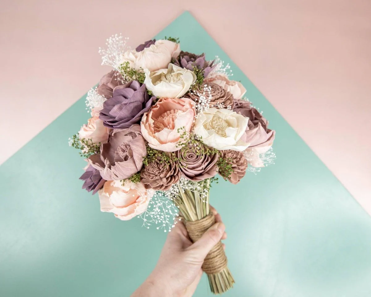 Rose Quartz - Finished Bouquet - Image 4