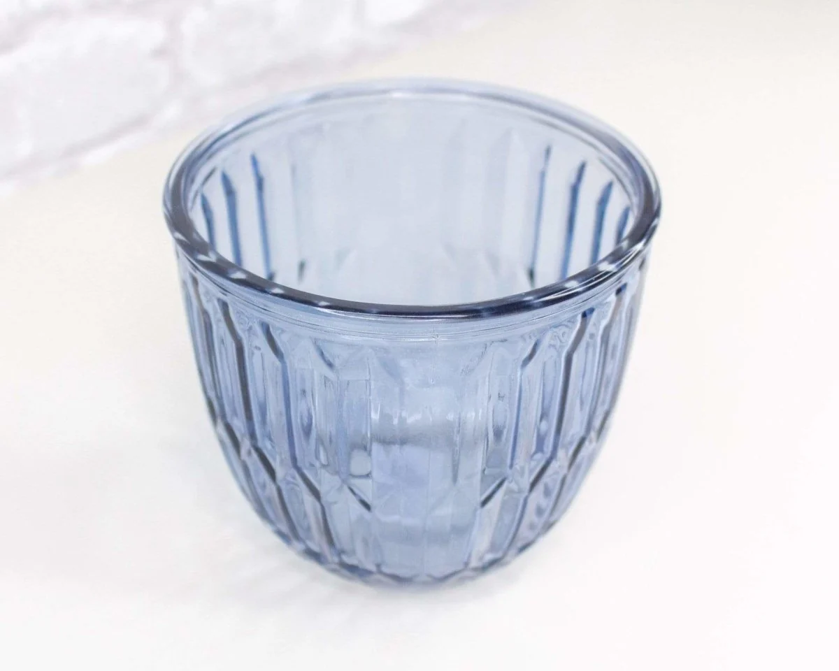 Round Embossed Glass Pot (Multiple Colors) - Image 6