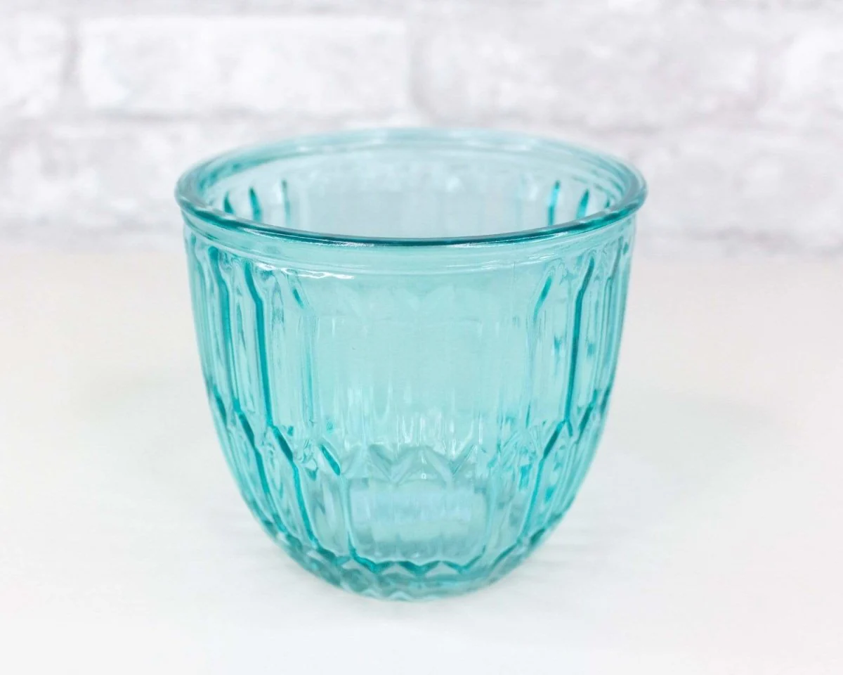 Round Embossed Glass Pot (Multiple Colors) - Image 8