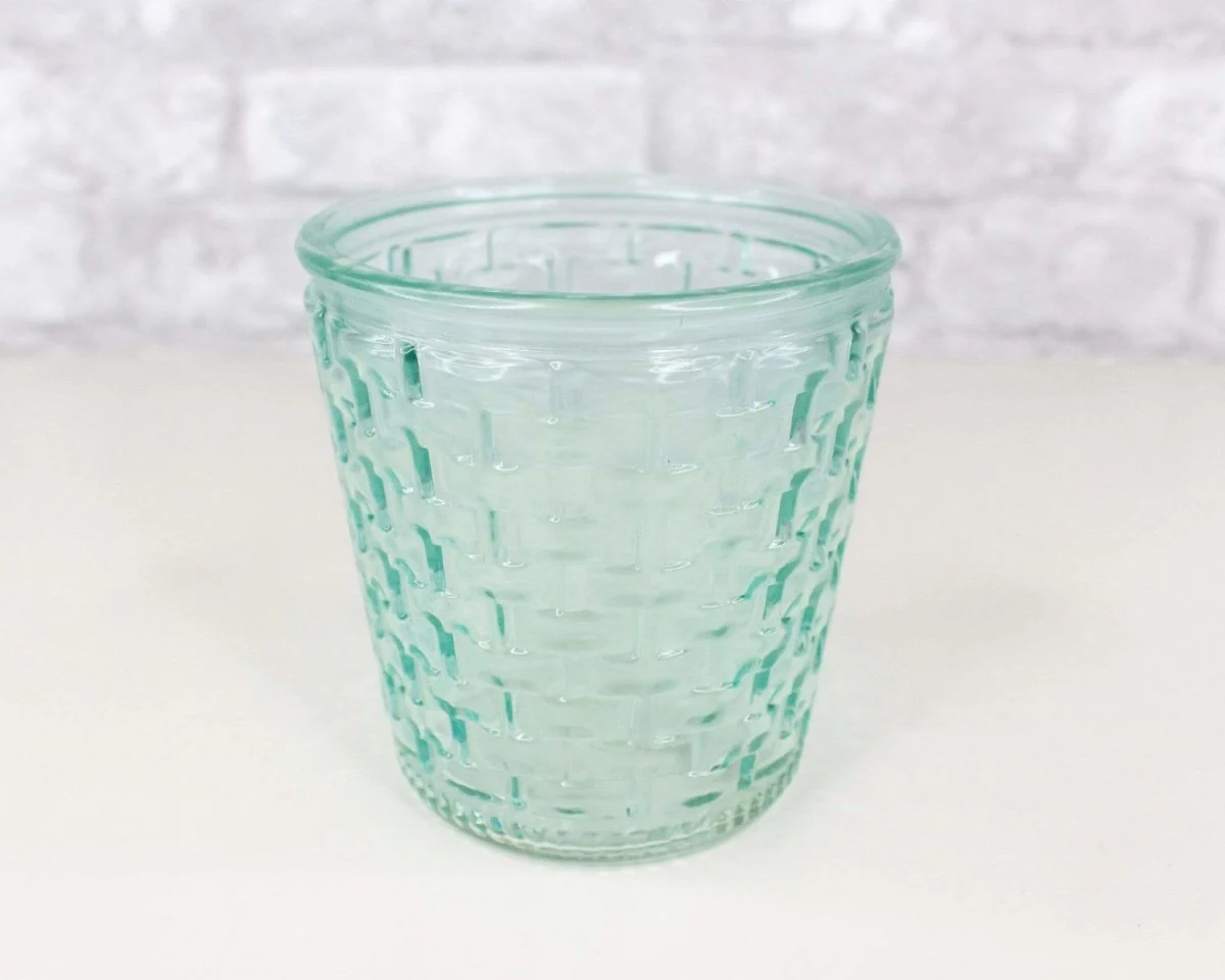 Round Glass Container - Basket Design (Multiple Colors) - Image 10