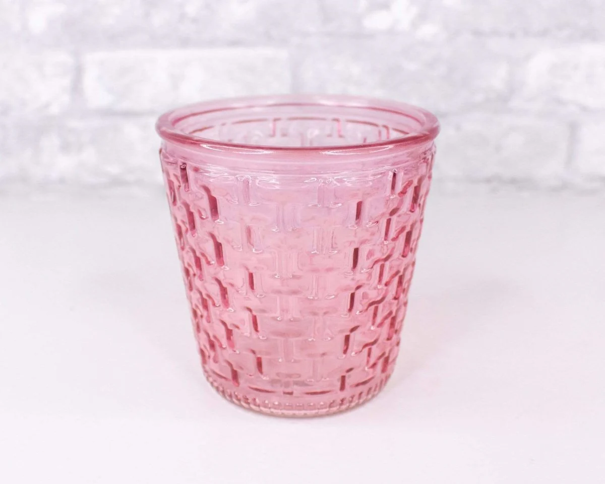 Round Glass Container - Basket Design (Multiple Colors) - Image 11