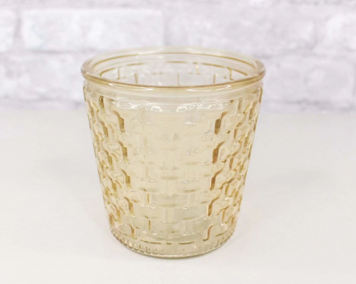 Round Glass Container - Basket Design (Multiple Colors) - Image 12