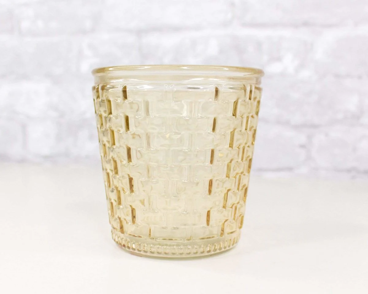 Round Glass Container - Basket Design (Multiple Colors) - Image 4