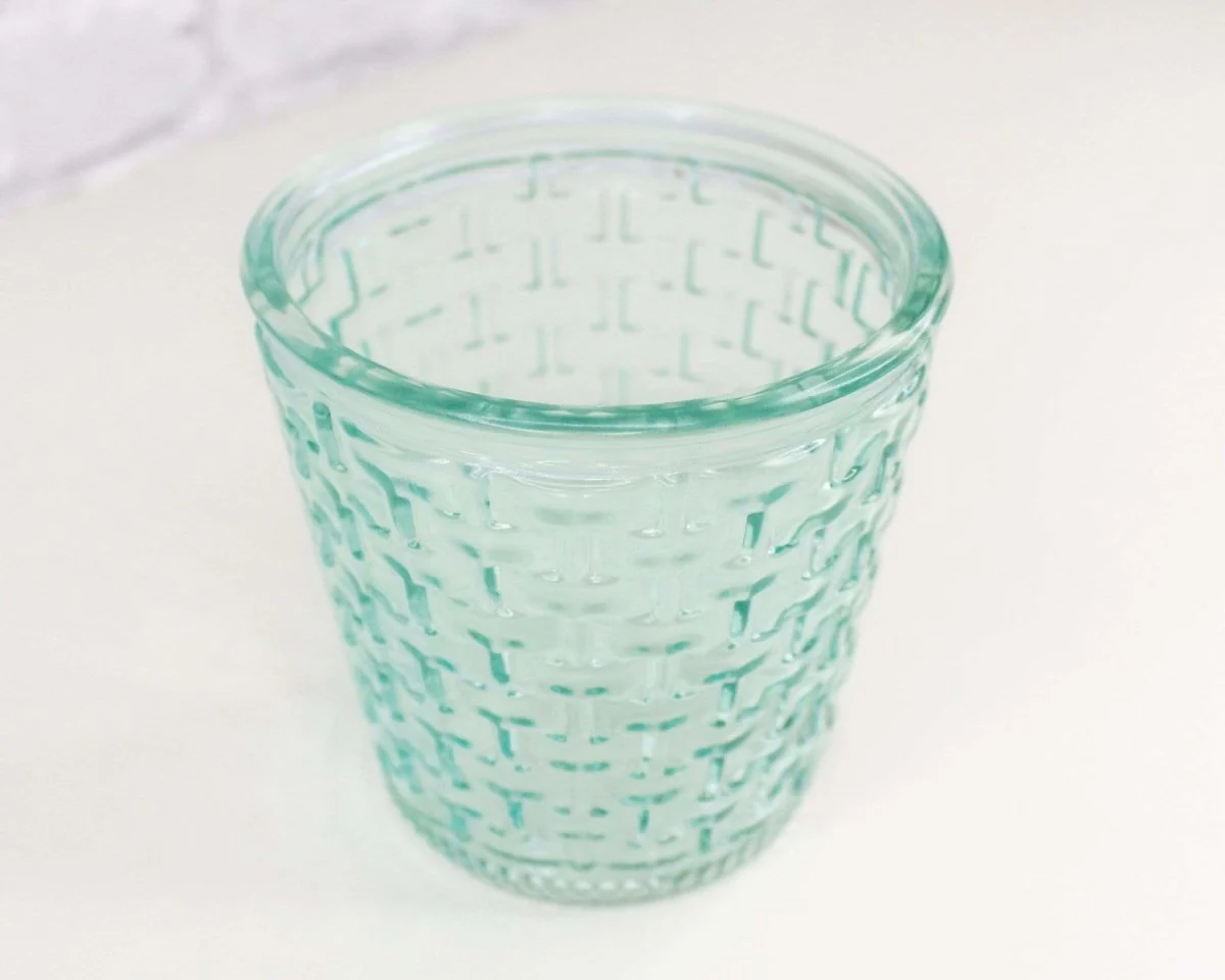 Round Glass Container - Basket Design (Multiple Colors) - Image 7