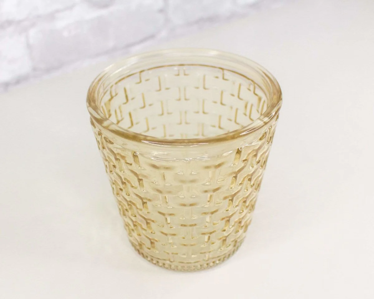 Round Glass Container - Basket Design (Multiple Colors) - Image 8