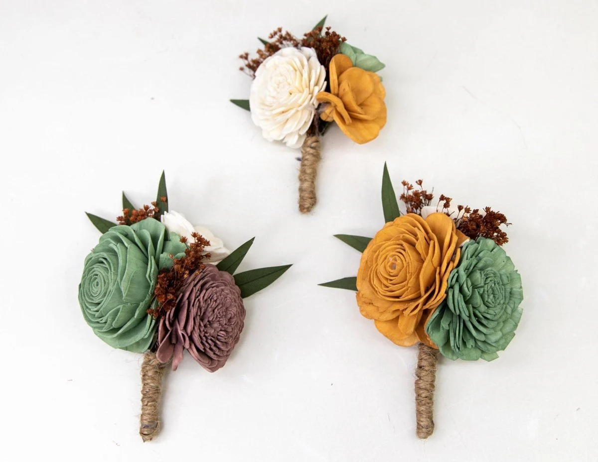 Rustic Chic Boutonniere (Set of 3) - Image 2