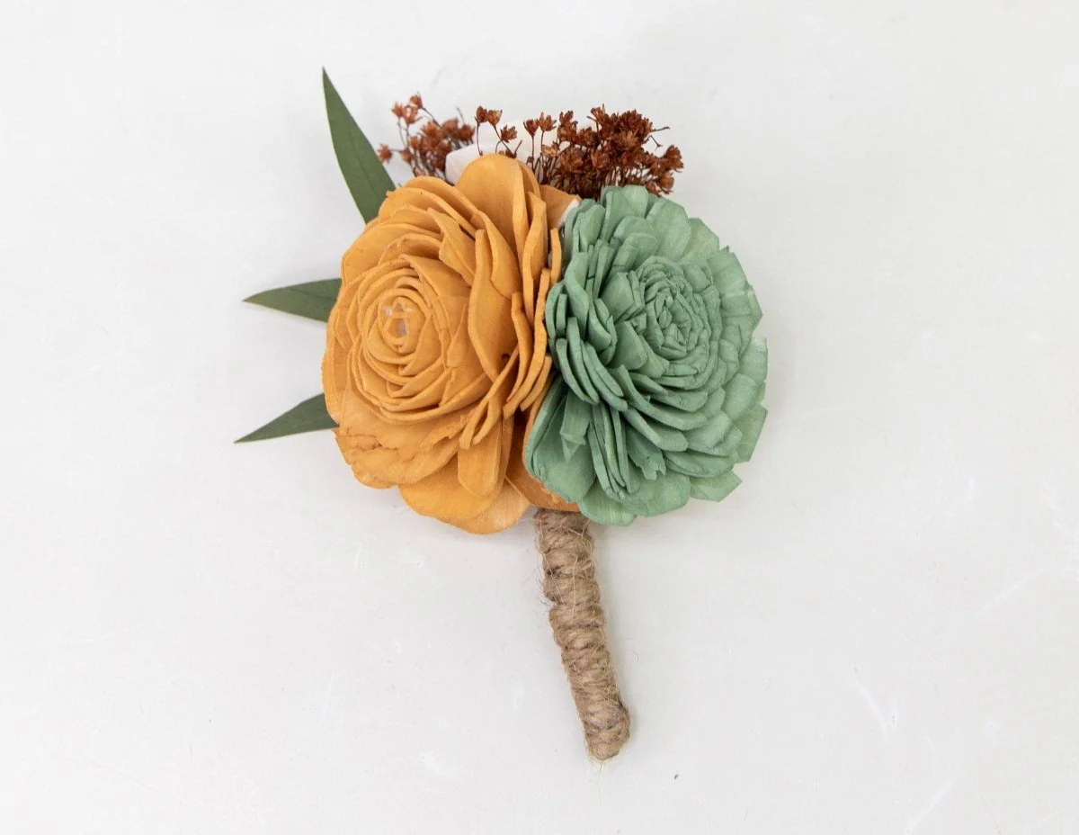 Rustic Chic Boutonniere (Set of 3) - Image 4