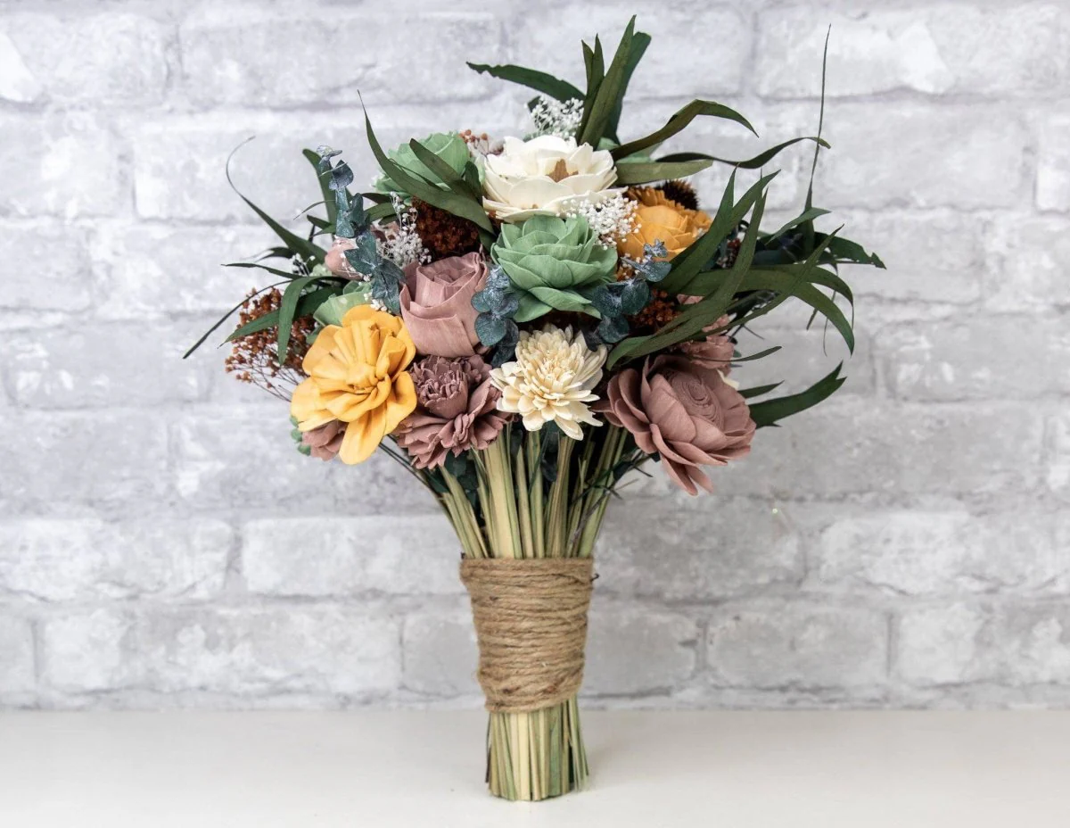 Rustic Chic Bridal Bouquet - Image 2