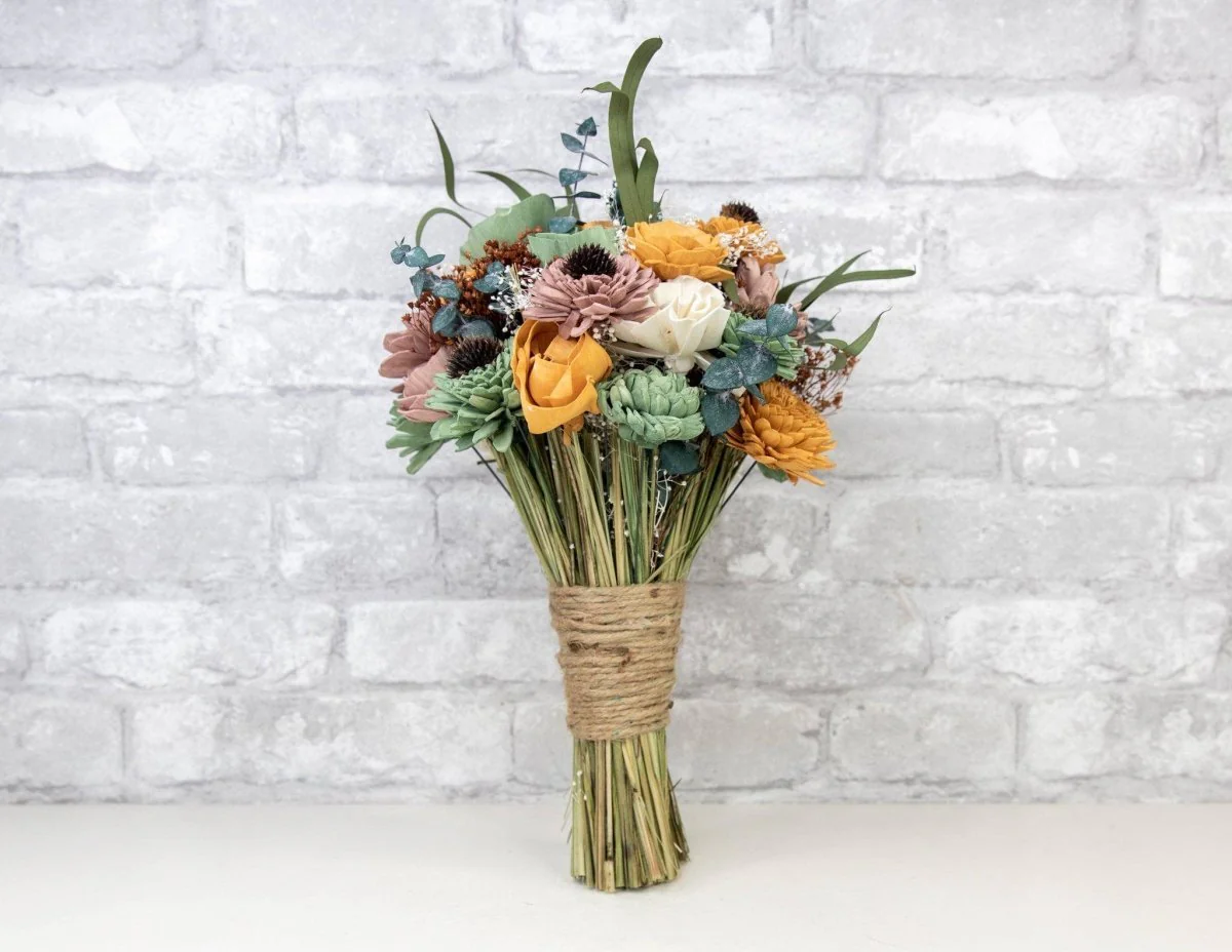 Rustic Chic Bridesmaid Bouquet - Image 3