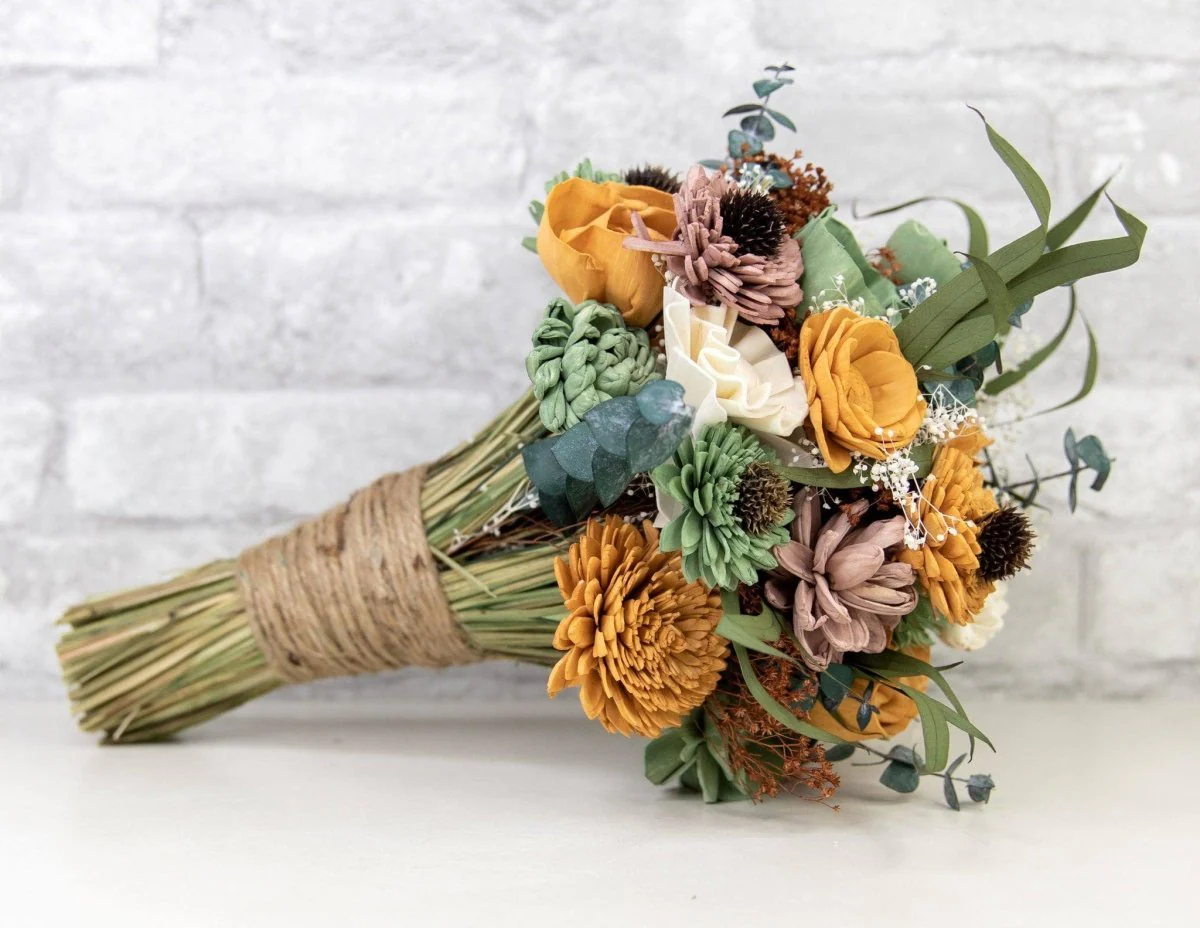 Rustic Chic Bridesmaid Bouquet - Image 4