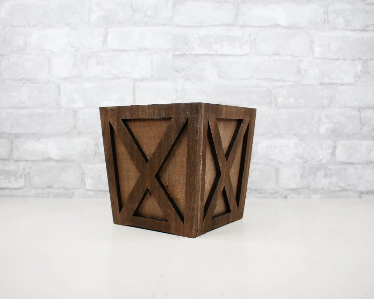 Rustic Wood Planter - Image 2